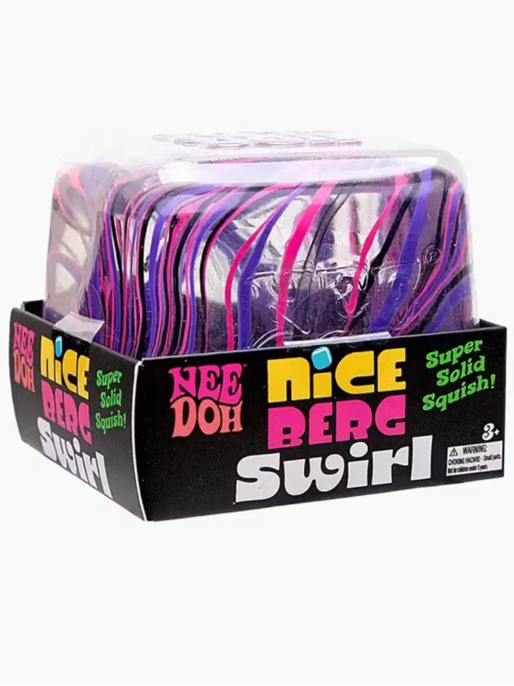 Nee Doh Nice Berg Swirl - Purple Pink and Black Swirl